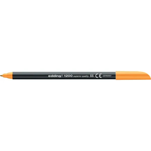 Fasermaler edding 1200 - neonorange 1 mm Rundspitze Tinte auf Wasserbasis Kunststoffschaft