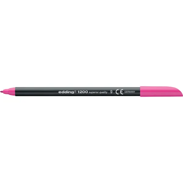 Fasermaler edding 1200 - rosa 1 mm Rundspitze Tinte auf Wasserbasis Kunststoffschaft