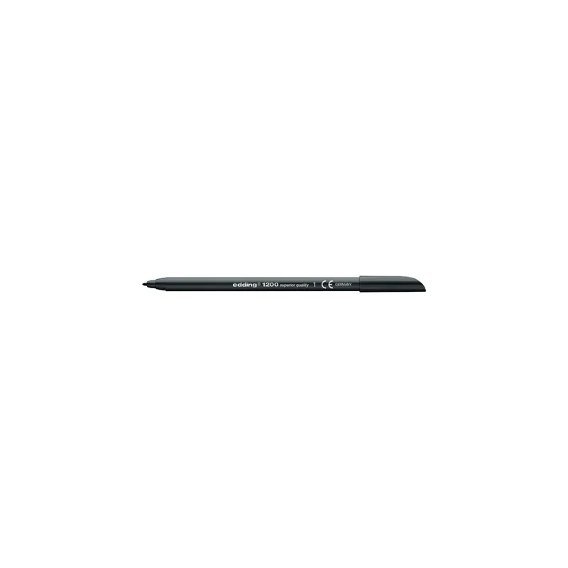 Fasermaler edding 1200 - schwarz 1 mm Rundspitze Tinte auf Wasserbasis Kunststoffschaft