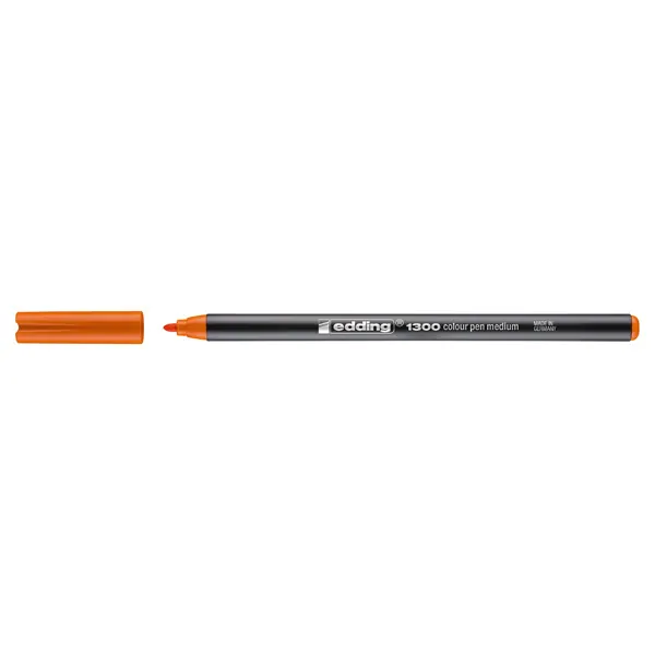Fasermaler edding 1300 - orange 3 mm Rundspitze Tinte auf Wasserbasis Kunststoffschaft