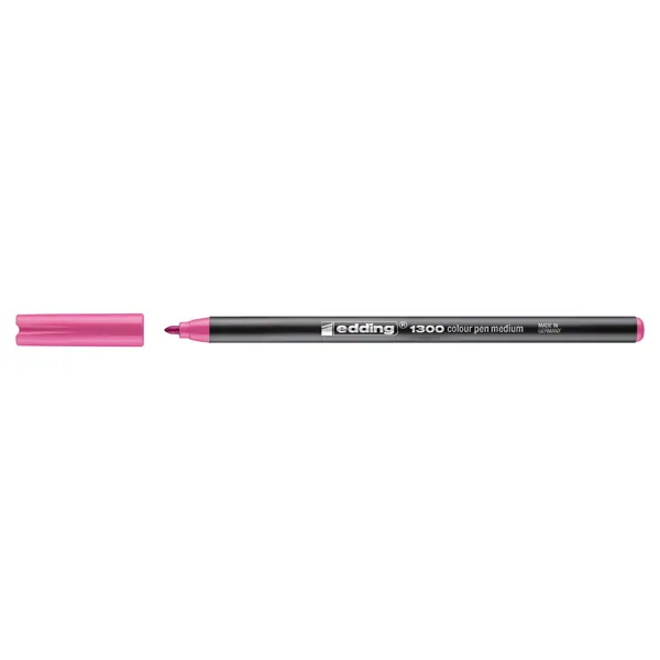 Fasermaler edding 1300 - rosa 3 mm Rundspitze Tinte auf Wasserbasis Kunststoffschaft