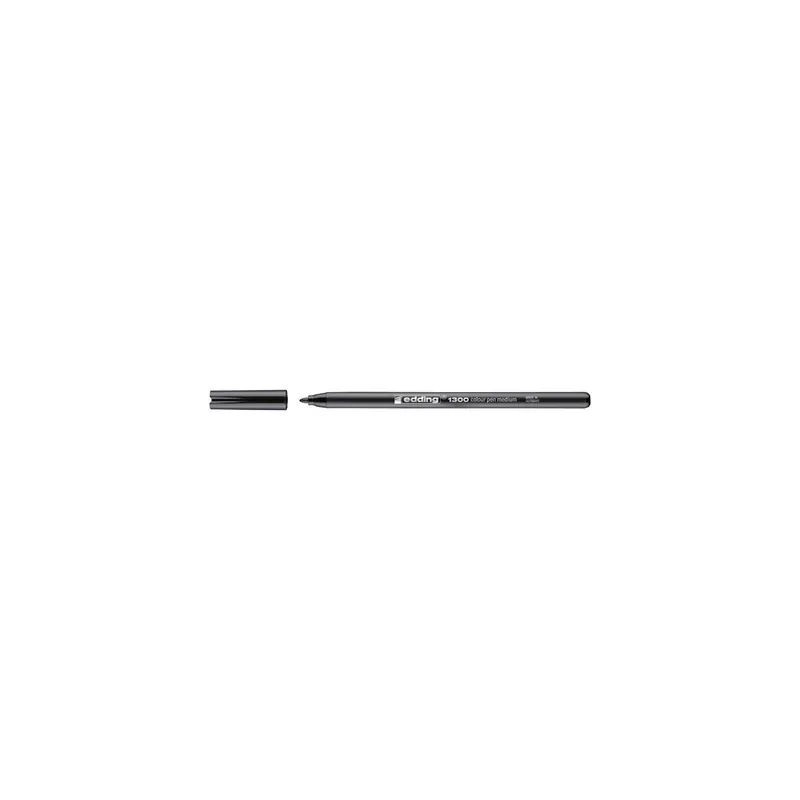 Fasermaler edding 1300 - schwarz 3 mm Rundspitze Tinte auf Wasserbasis Kunststoffschaft