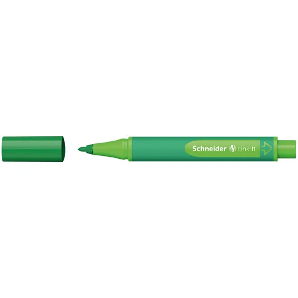 Fasermaler Schneider Link-It 1920 - blackforest-green 1 mm Faserspitze Tinte auf Wasserbasis gummierter Dreikantschaft