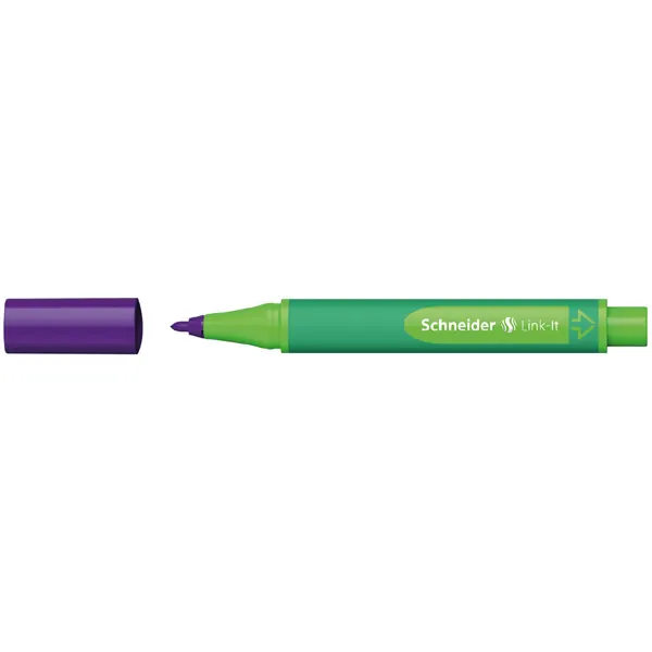 Fasermaler Schneider Link-It 1920 - daytona-violet 1 mm Faserspitze Tinte auf Wasserbasis gummierter Dreikantschaft