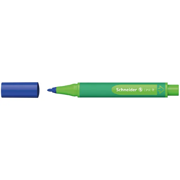 Fasermaler Schneider Link-It 1920 - lapis-blue 1 mm Faserspitze Tinte auf Wasserbasis gummierter Dreikantschaft