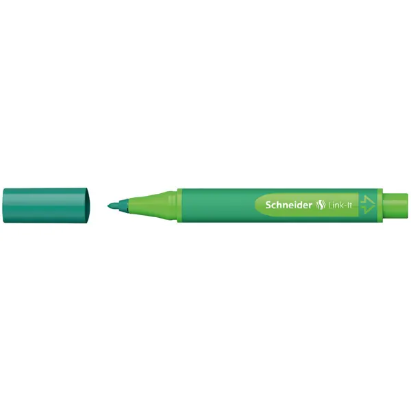 Fasermaler Schneider Link-It 1920 - nautic-green 1 mm Faserspitze Tinte auf Wasserbasis gummierter Dreikantschaft