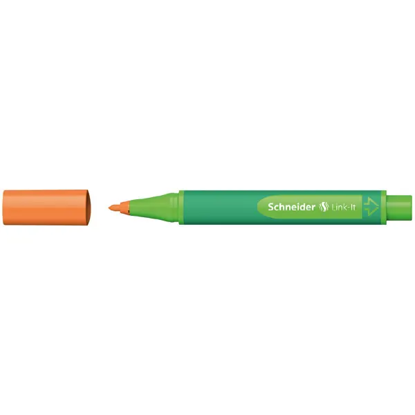 Fasermaler Schneider Link-It 1920 - tango-orange 1 mm Faserspitze Tinte auf Wasserbasis gummierter Dreikantschaft