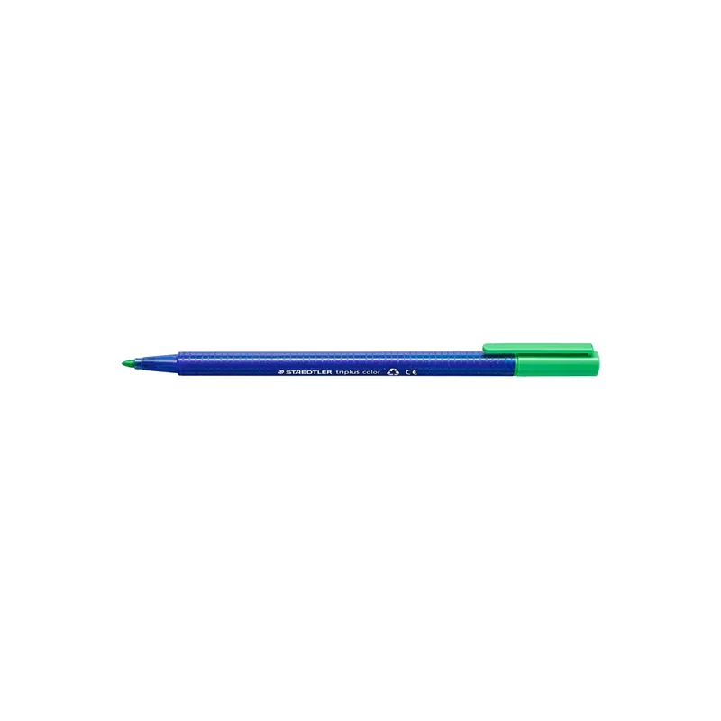 Fasermaler Staedtler triplus color 323 - blassgrün 1 mm Rundspitze aus recyceltem Kunststoff Tinte auf Wasserbasis ergonomischer Dreikantschaft