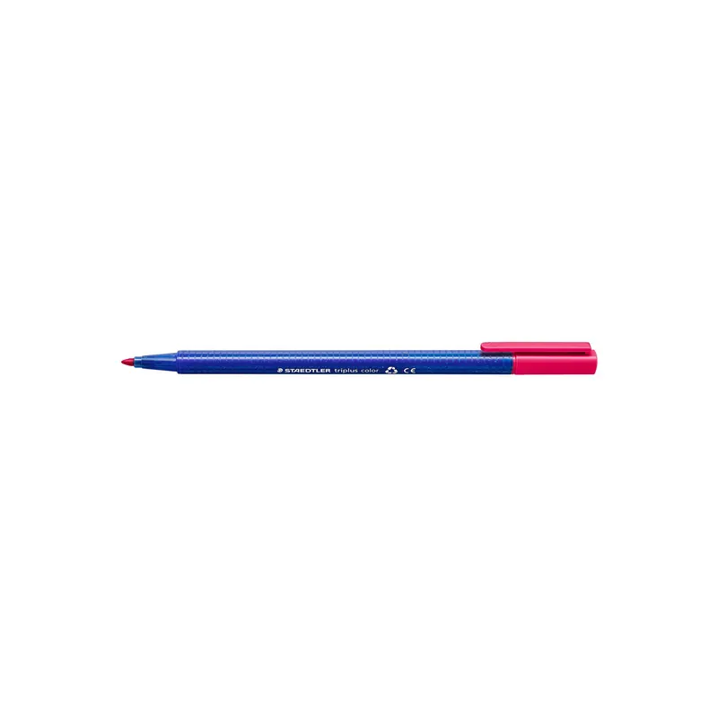 Fasermaler Staedtler triplus color 323 - bordeaux 1 mm Rundspitze aus recyceltem Kunststoff Tinte auf Wasserbasis ergonomischer Dreikantschaft