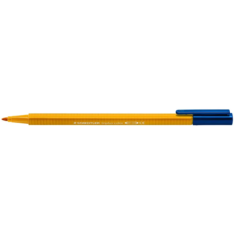 Fasermaler Staedtler triplus color 323 - goldocker 1 mm Rundspitze Tinte auf Wasserbasis ergonomischer Dreikantschaft