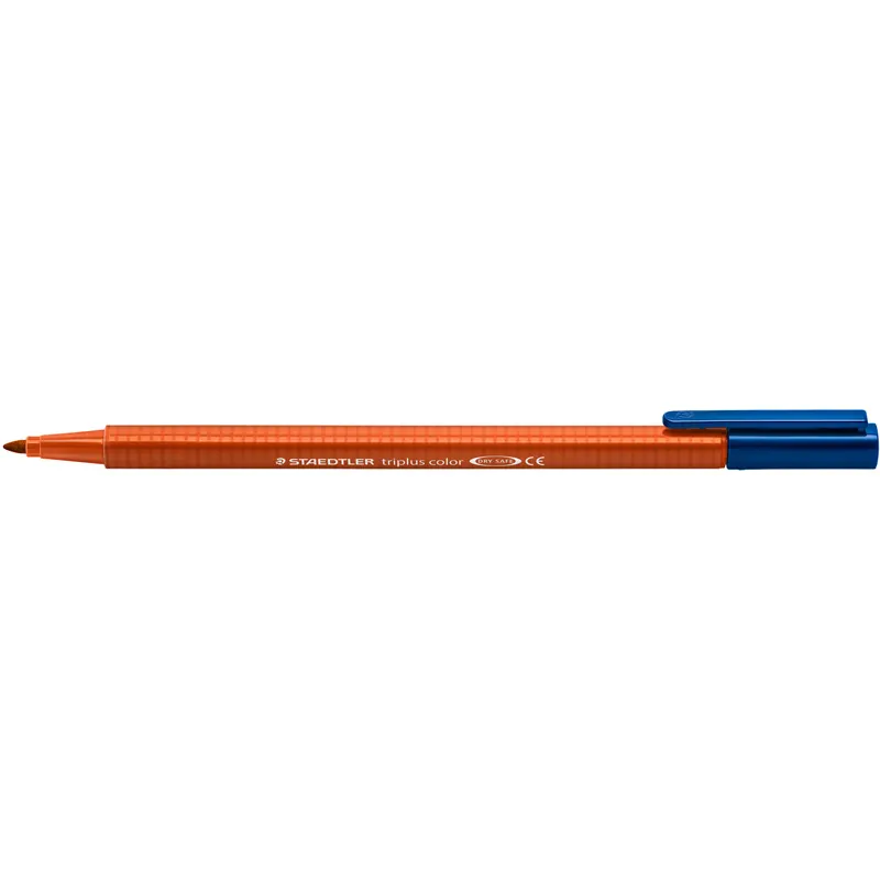 Fasermaler Staedtler triplus color 323 - kalahari orange 1 mm Rundspitze Tinte auf Wasserbasis ergonomischer Dreikantschaft