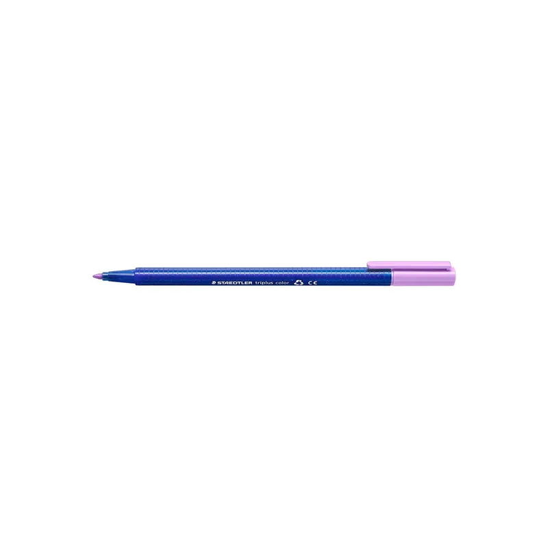 Fasermaler Staedtler triplus color 323 - lavendel 1 mm Rundspitze aus recyceltem Kunststoff Tinte auf Wasserbasis ergonomischer Dreikantschaft
