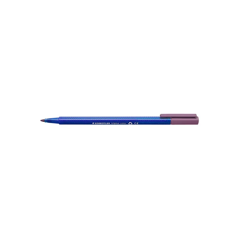 Fasermaler Staedtler triplus color 323 - malve 1 mm Rundspitze aus recyceltem Kunststoff Tinte auf Wasserbasis ergonomischer Dreikantschaft