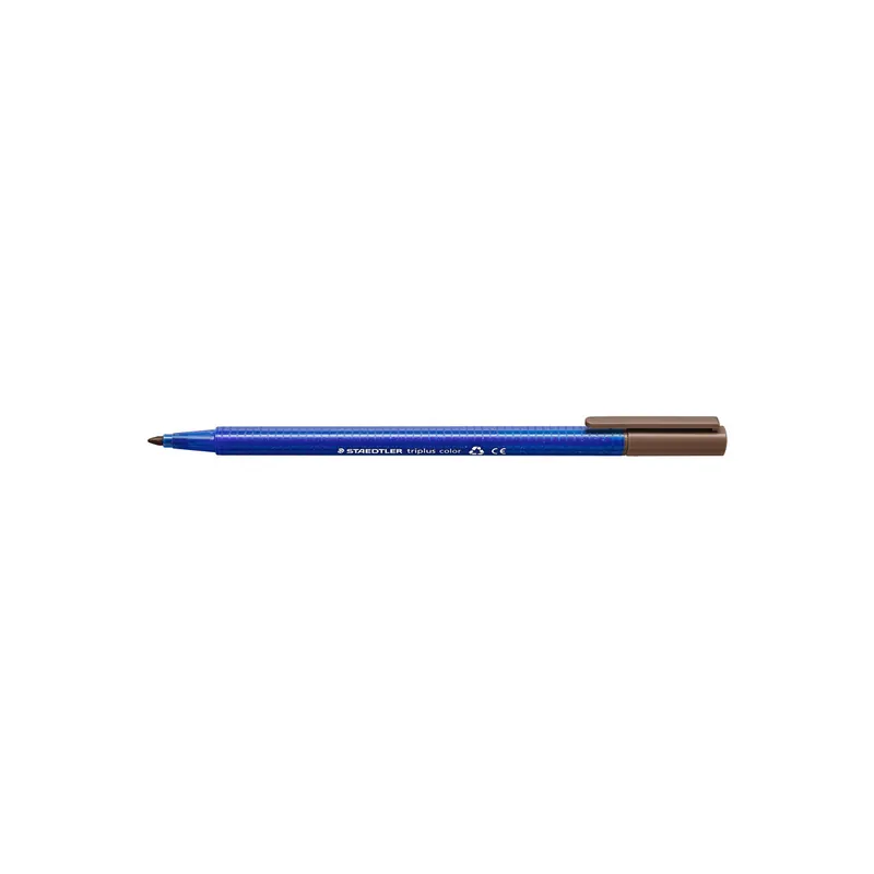 Fasermaler Staedtler triplus color 323 - tabakbraun 1 mm Rundspitze aus recyceltem Kunststoff Tinte auf Wasserbasis ergonomischer Dreikantschaft