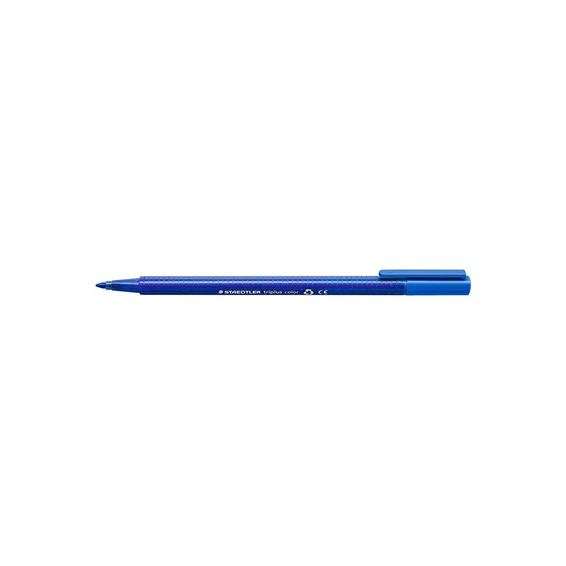 Fasermaler Staedtler triplus color 323 - ultramarine 1 mm Rundspitze aus recyceltem Kunststoff Tinte auf Wasserbasis ergonomischer Dreikantschaft