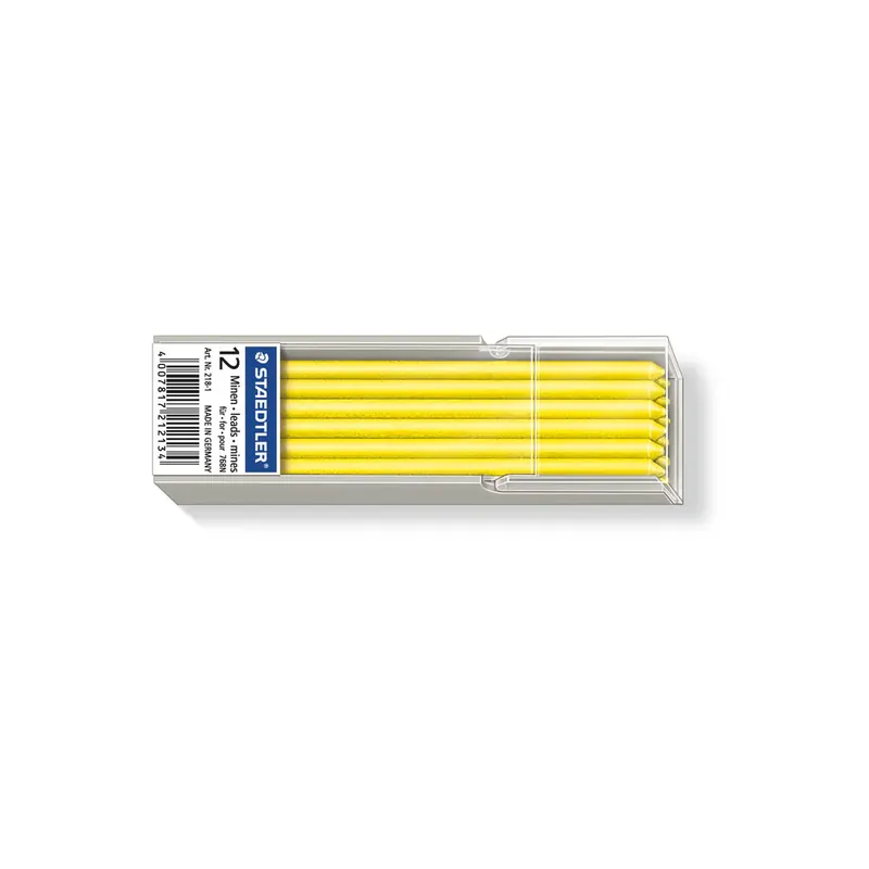 Feinminenstift Ersatzmine Staedtler Lumocolor 218-1 - gelb 3,00 mm Pckg/12