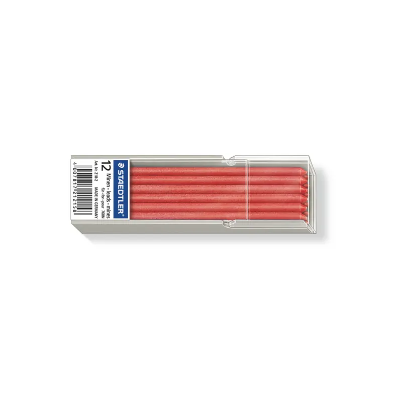 Feinminenstift Ersatzmine Staedtler Lumocolor 218-2 - rot 3,00 mm Pckg/12