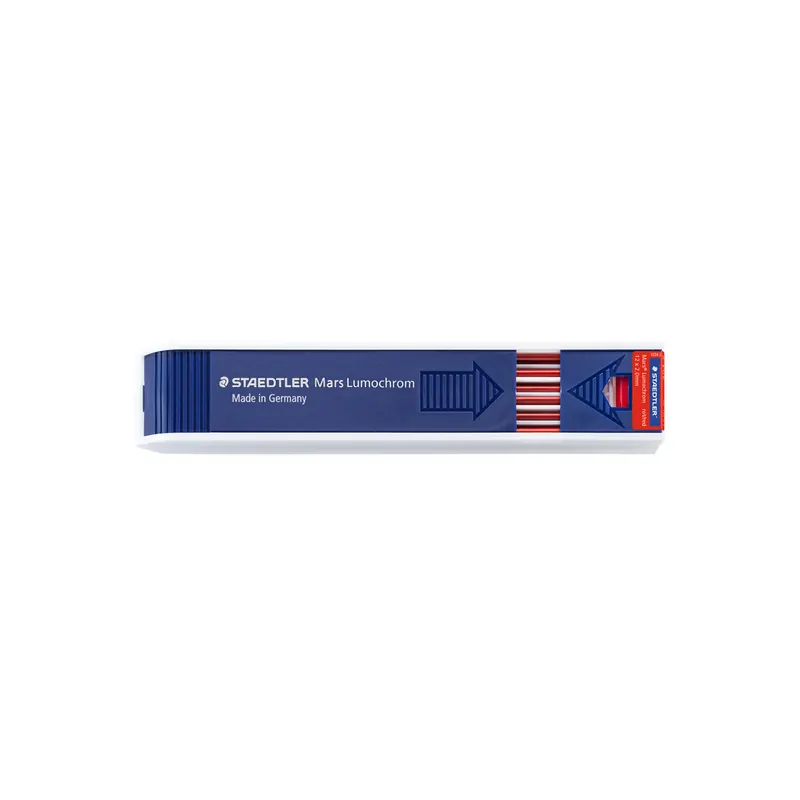 Feinminenstift Ersatzmine Staedtler Mars Lumochrom 204-2 - rot 2,00 mm HB Pckg/12