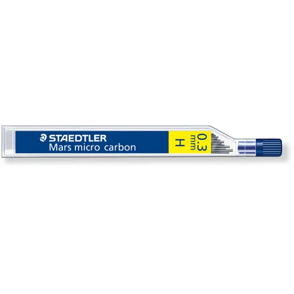 Feinminenstift Ersatzmine Staedtler Mars micro carbon 25003 - schwarz 0,30 mm H Pckg/12