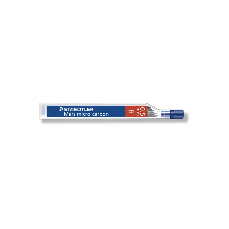 Feinminenstift Ersatzmine Staedtler Mars micro carbon 25005 - schwarz 0,50 mm B Pckg/12