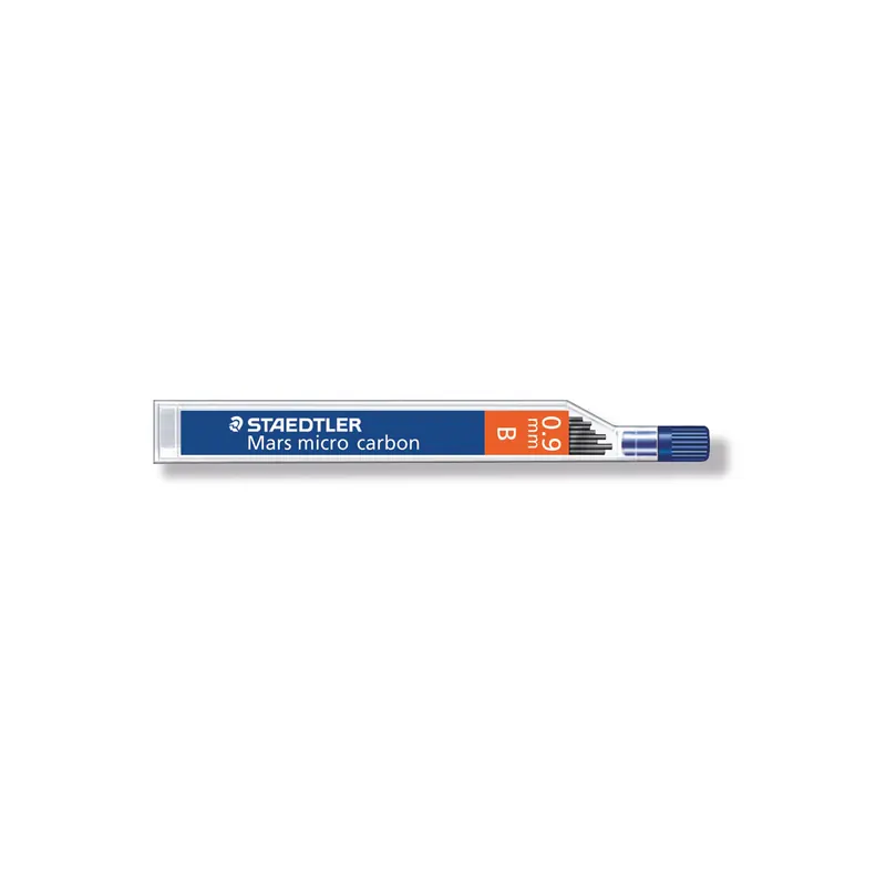 Feinminenstift Ersatzmine Staedtler Mars micro carbon 25009 - schwarz 0,90 mm B Pckg/12
