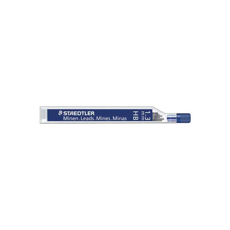 Feinminenstift Ersatzmine Staedtler Mars micro carbon 25013 - schwarz 1,30 mm HB Pckg/12
