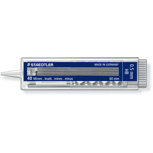 Feinminenstift Ersatzmine Staedtler Mars micro carbon 25505 - schwarz 0,50 mm HB Pckg/40