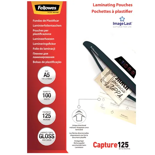 Fellowes Laminierfolien 125mic DIN-A5 - 100 Folien