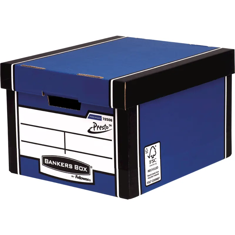 Fellowes Standard Archivbox Bankers Box® Premium, 340 x 257 x 400 mm, blau 10 Stück