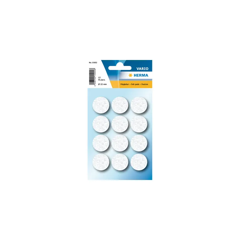Filzgleiter Herma HOME 15002 - Ø 22 mm weiß Pckg/12