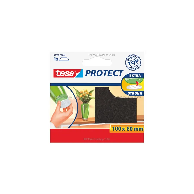 Filzgleiter tesa Protect 57891 - 100 x 80 mm braun