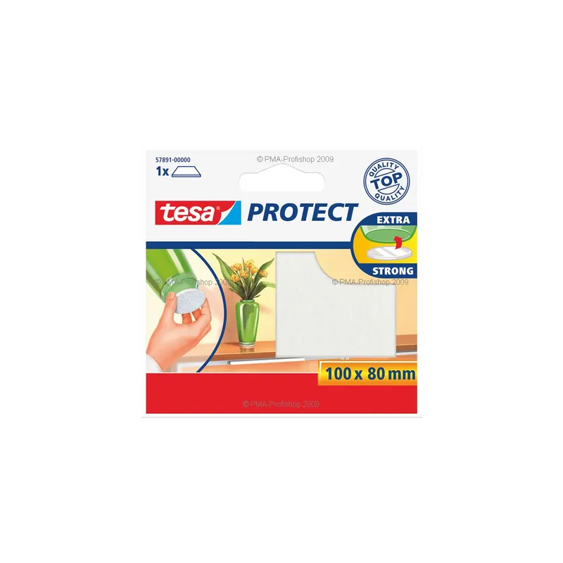 Filzgleiter tesa Protect 57891 - 100 x 80 mm weiß
