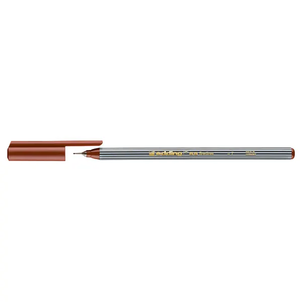 Fineliner edding 55 - braun 0,3 mm Kunststoffschaft