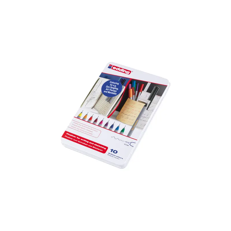 Fineliner edding 55 - farbig sortiert 0,3 mm Kunststoffschaft 10er-Set