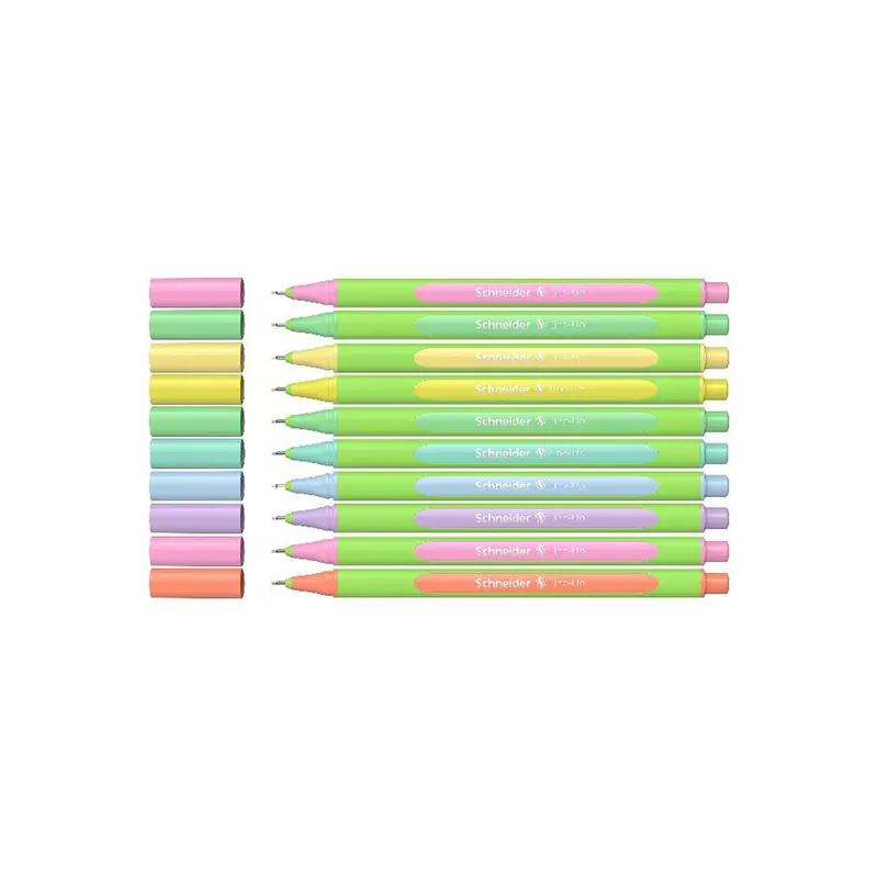 Fineliner Schneider Line-Up 1910 - mehrfarbig sortiert 0,4 mm gummierter Dreikantschaft 10er-Set