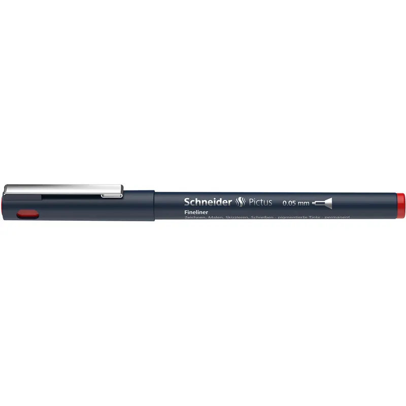 Fineliner Schneider Pictus 1970 - rot 0,05 mm