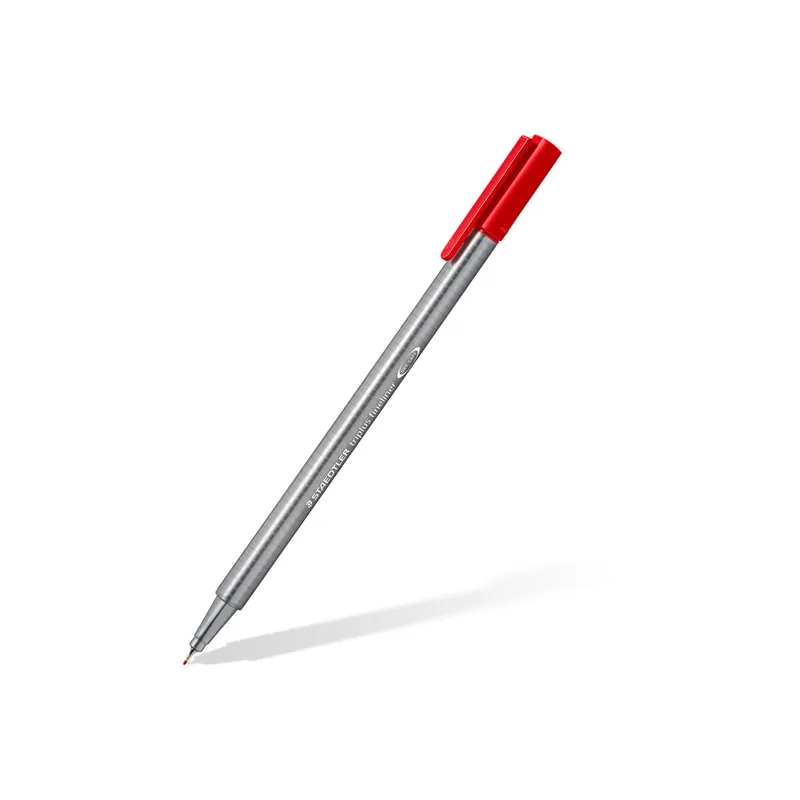 Fineliner Staedtler triplus 334 - rot 0,3 mm ergonomischer Dreikantschaft