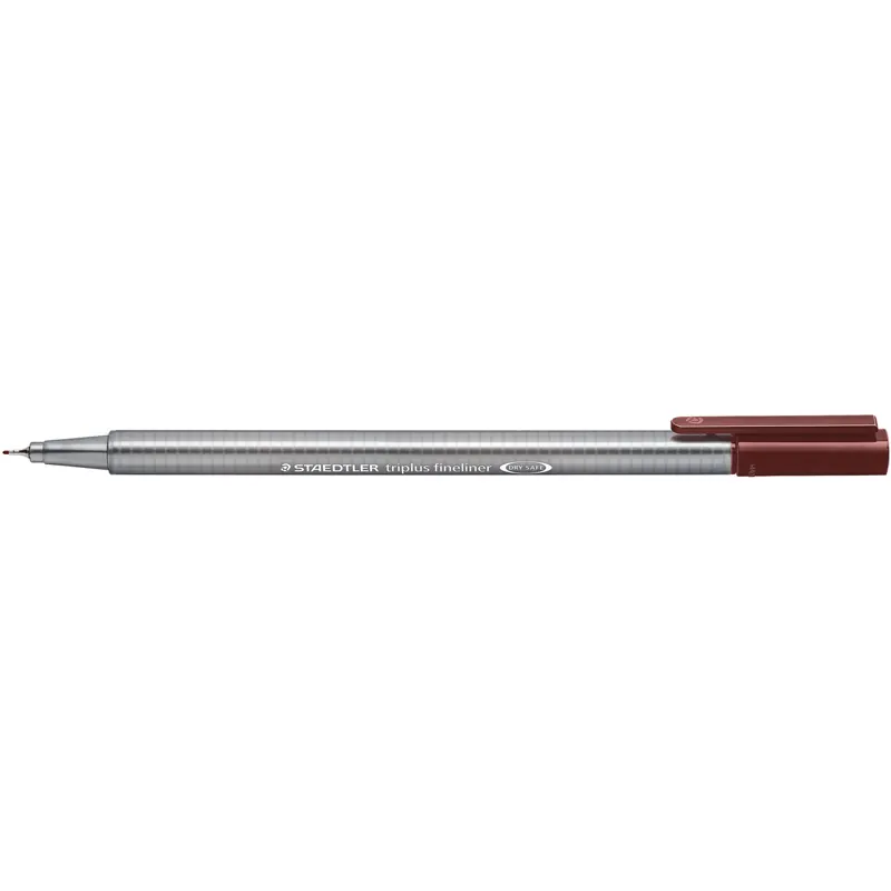 Fineliner Staedtler triplus 334 - schokoladenbraun 0,3 mm ergonomischer Dreikantschaft