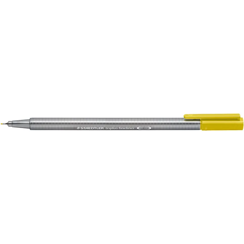 Fineliner Staedtler triplus 334 - senfgelb 0,3 mm ergonomischer Dreikantschaft