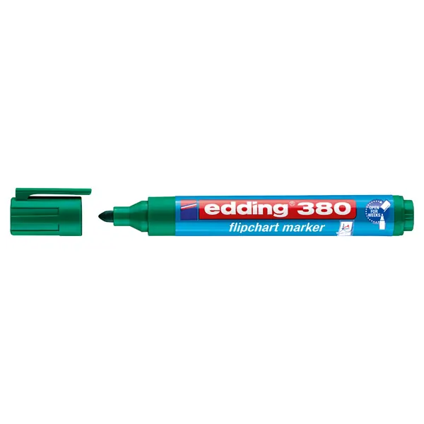 Flipchartmarker edding 380 - grün 1,5-3 mm Rundspitze permanent nachfüllbar