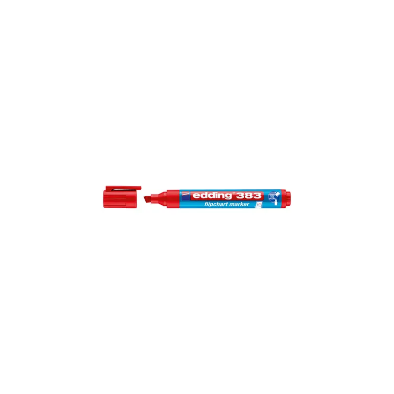 Flipchartmarker edding 383 - rot 1-5 mm Keilspitze permanent nachfüllbar