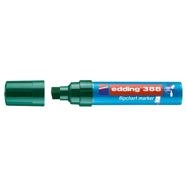 Flipchartmarker edding 388 - grün 4-12 mm Keilspitze permanent nicht nachfüllbar