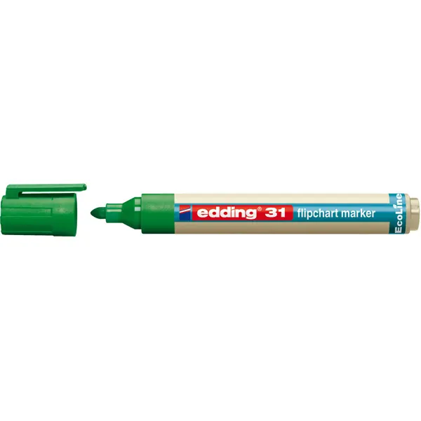 Flipchartmarker edding Ecoline 31 - grün 1,5-3 mm Rundspitze permanent nachfüllbar