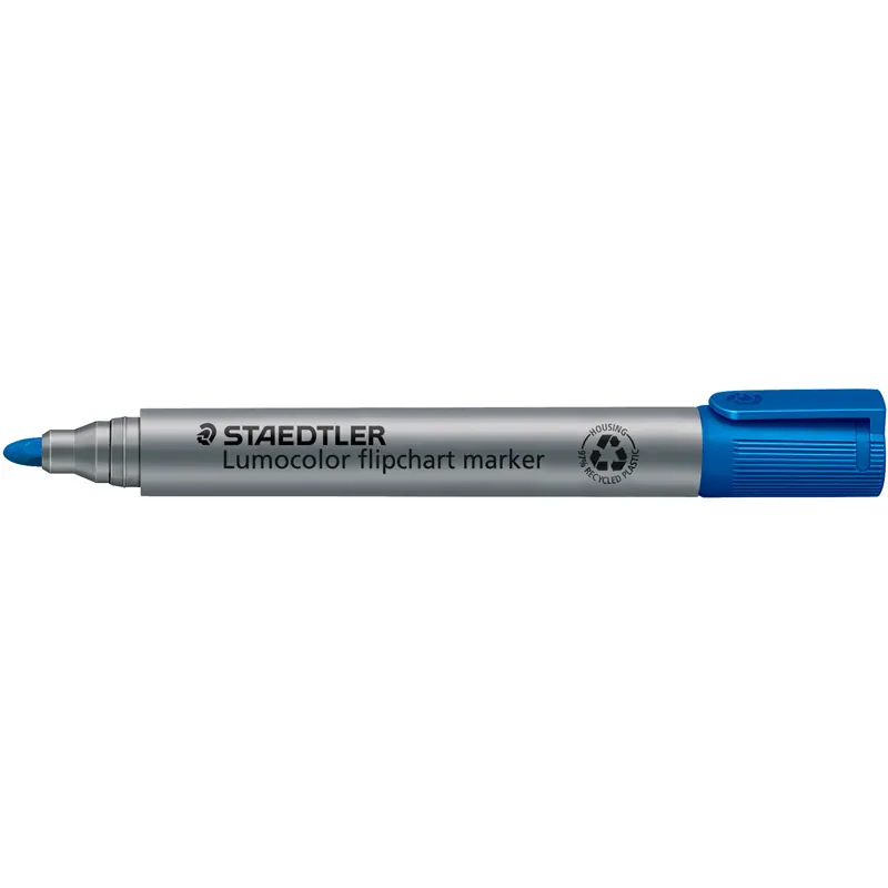 Flipchartmarker Staedtler Lumocolor 356 - blau 2 mm Rundspitze permanent nachfüllbar