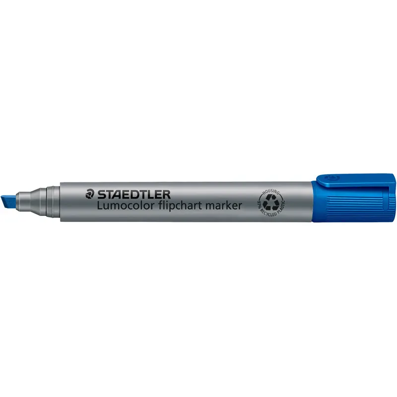 Flipchartmarker Staedtler Lumocolor 356B - blau 2-5 mm Keilspitze permanent nachfüllbar