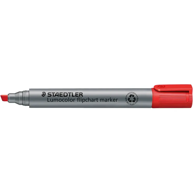 Flipchartmarker Staedtler Lumocolor 356B - rot 2-5 mm Keilspitze permanent nachfüllbar