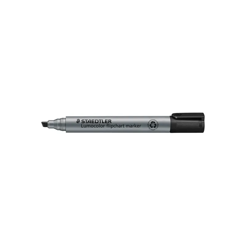 Flipchartmarker Staedtler Lumocolor 356B - schwarz 2-5 mm Keilspitze permanent nachfüllbar