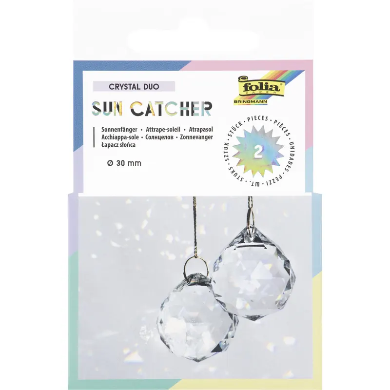 Folia 23839 Suncatcher Crystal Duo, 2er Set