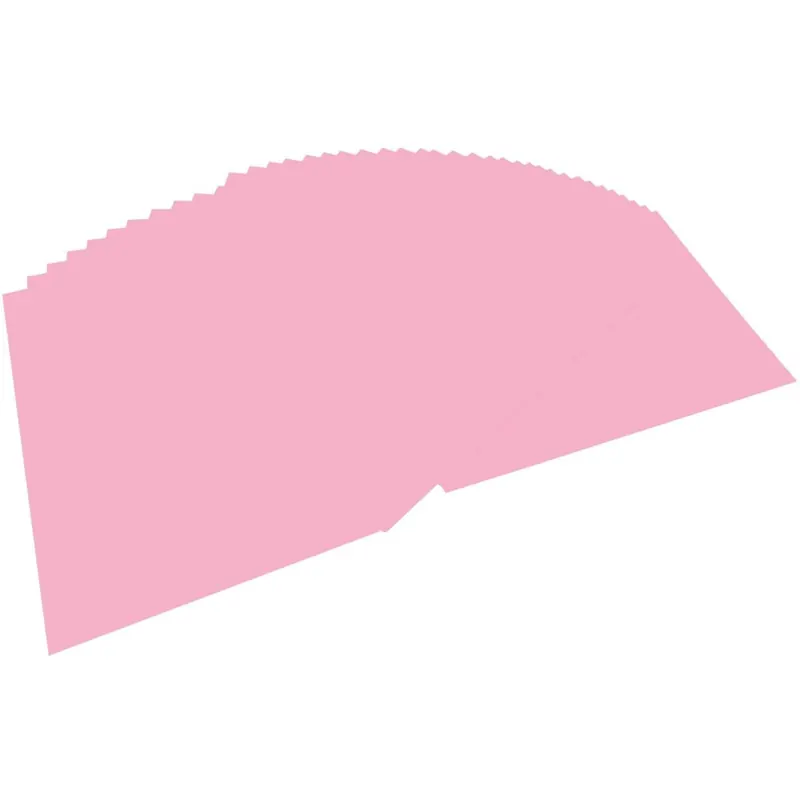 Folia 6122/1026 - Fotokarton Tonkarton rosa 50x70cm Bastelkarton 220g/qm, 10 Bogen