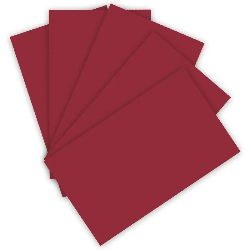 folia 6122/4/22 - Tonkarton 220 g/m², Bastelkarton in dunkelrot, DIN A4, 100 Blatt, als Grundlage für zahlreiche Bastelarbeiten